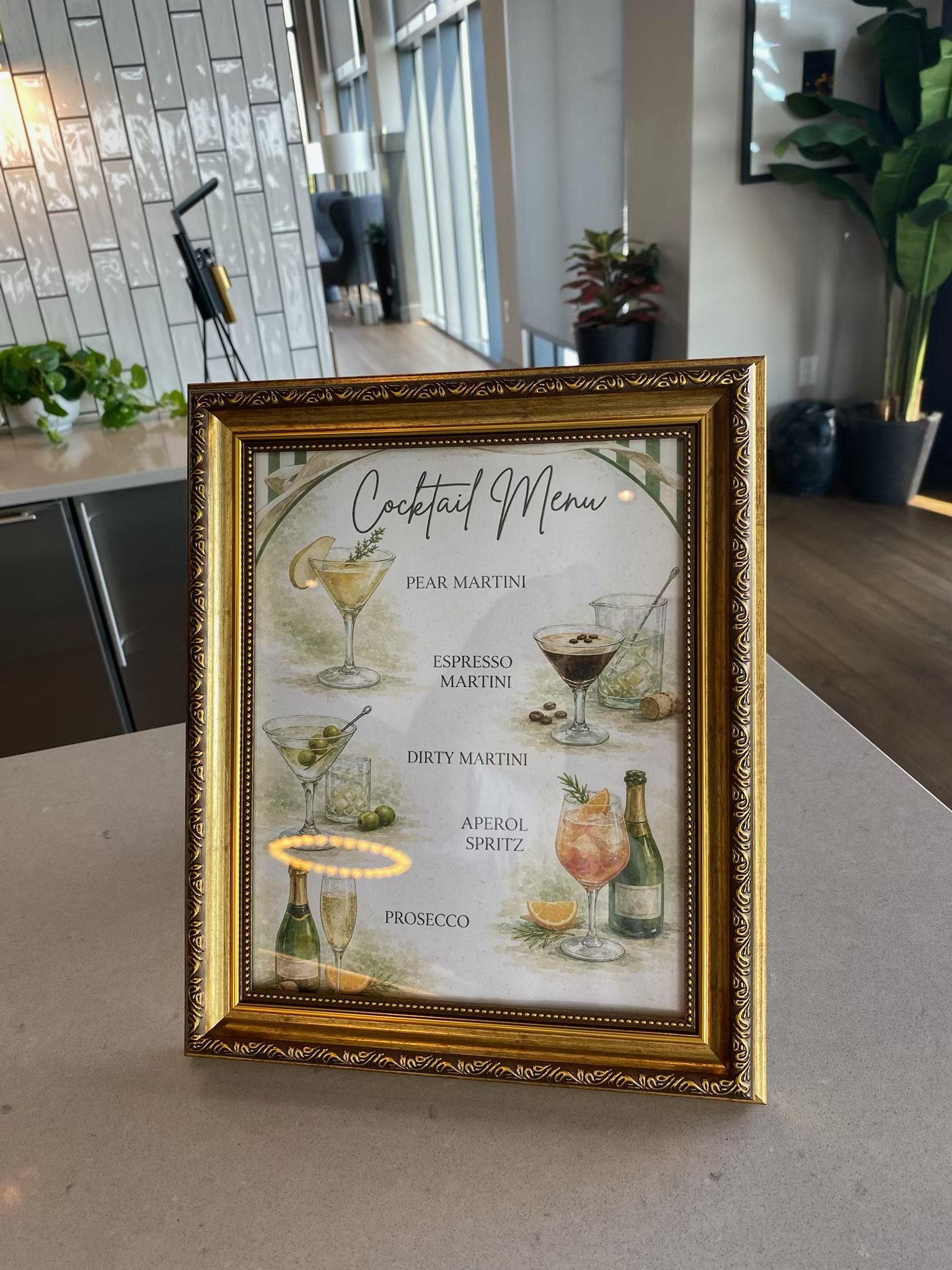 Elegant cocktail preparation